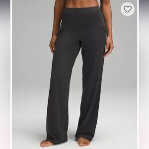 Like new! Lululemon Align High-Rise Wide Leg Full Length pant, Grey, 6